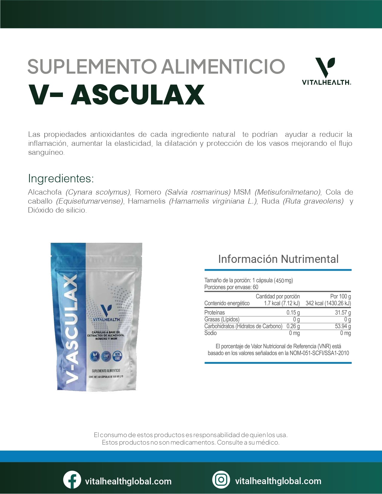 V-ASCULAX – Circulación y Piernas Ligeras