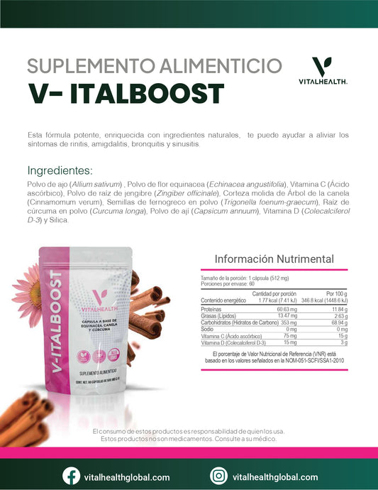 V-ITALBOOST– Defensa natural y alivio de alergias