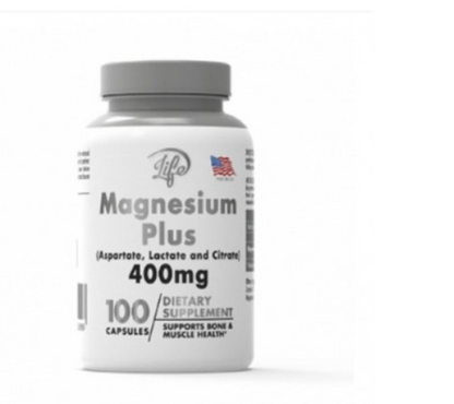 Magnesium Plus 400 mg – Soporte Diario para Músculos, Huesos y Bienestar General