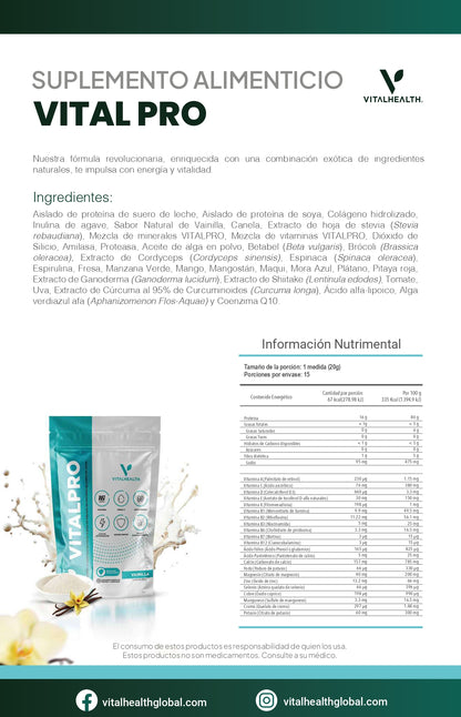 VITALPRO– Nutrición completa para energía y rendimiento