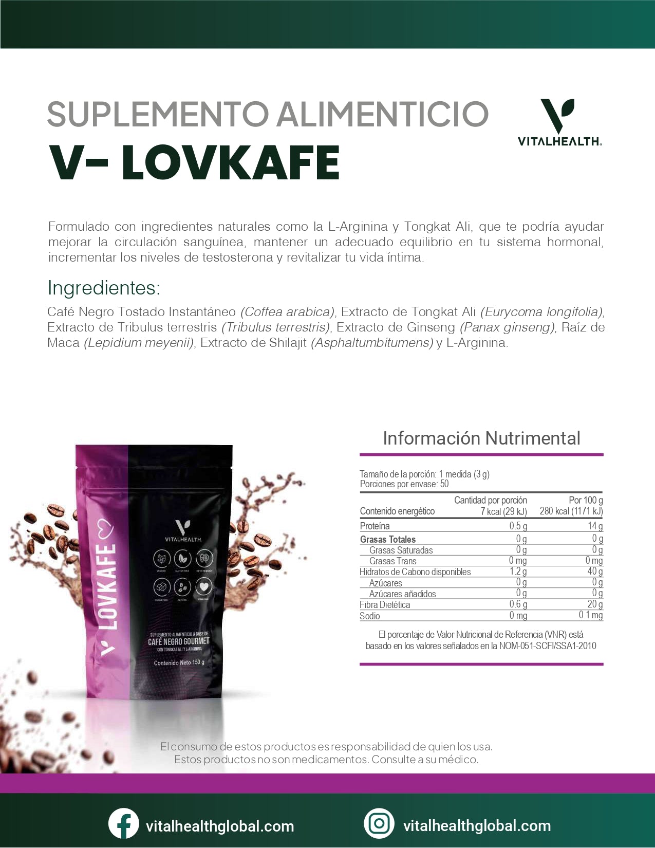 V-LOVKAFE— Vitalidad y equilibrio hormonal