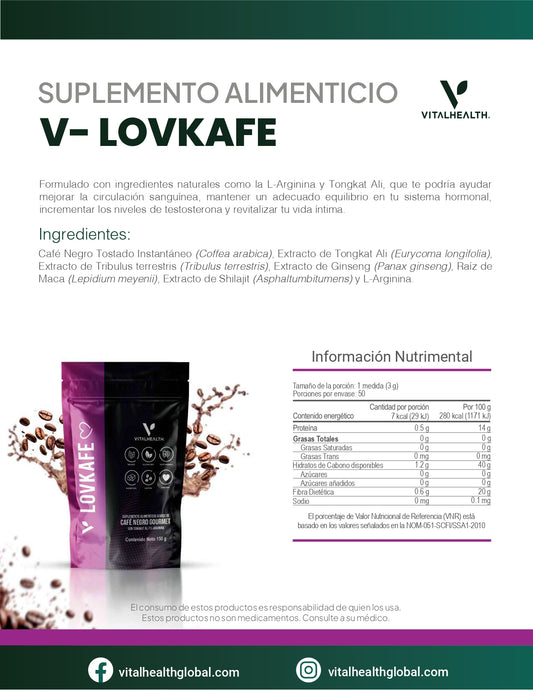 V-LOVKAFE— Vitalidad y equilibrio hormonal