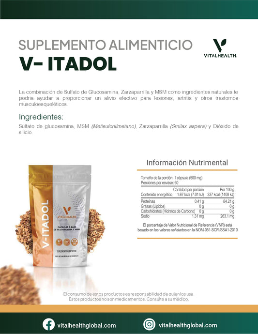V-ITADOL— Soporte para dolor músculo-articular