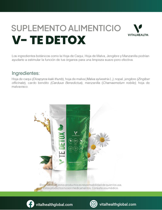 V-TEDETOX— Limpieza suave y ligereza  5 Semanas