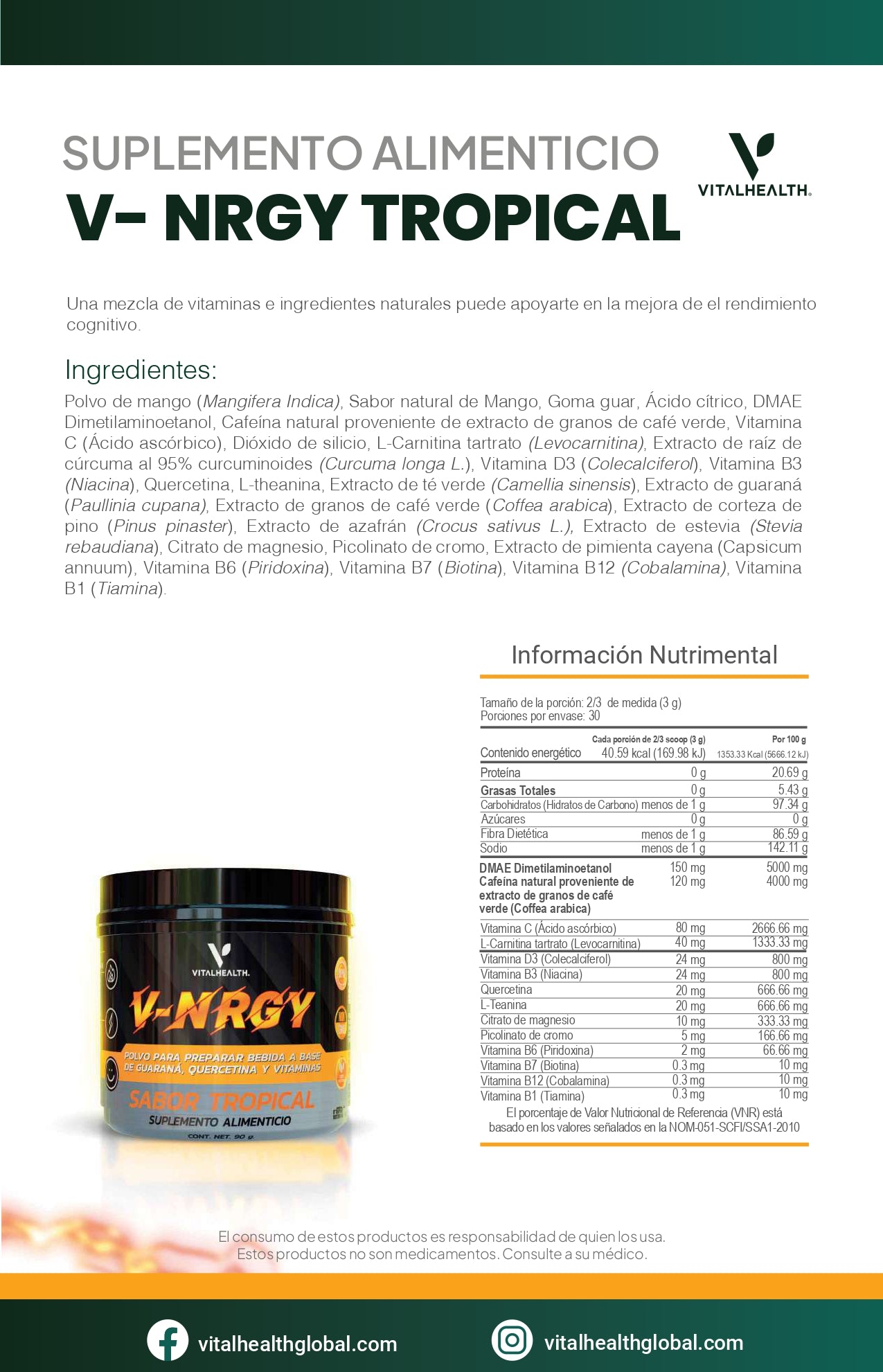 V-NRGY TROPICAL— Energía limpia y enfoque