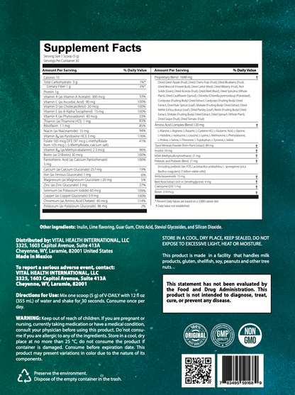 V-DAILY— Multinutriente diario todo-en-uno